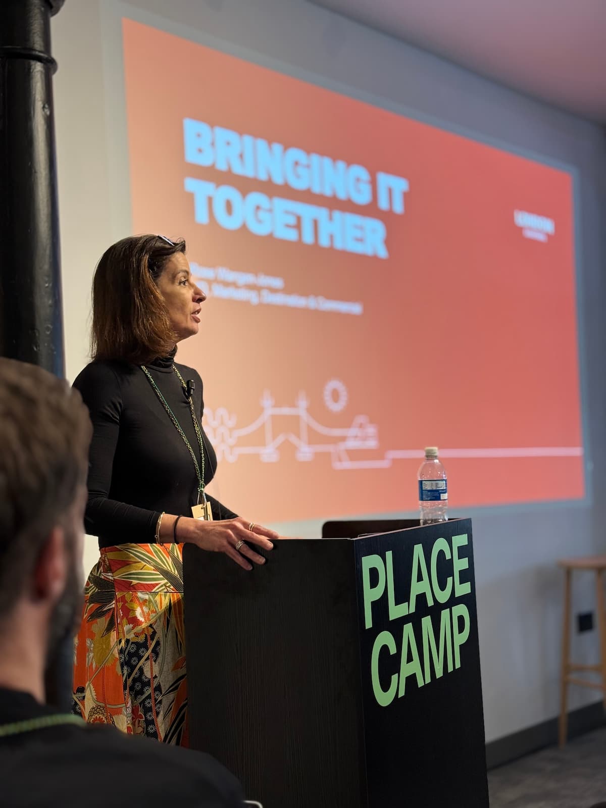 Rose Wangen-Jones presenting at Place Camp 2025